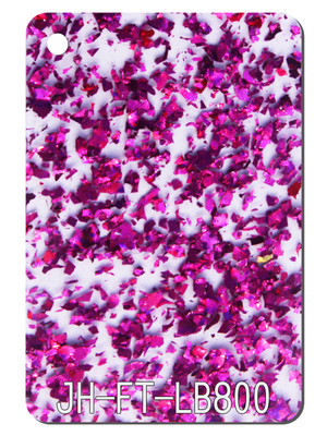Funkeln-Acryl 3D Bling annoncierend purpurrotes, bedeckt zurechtgeschnitten