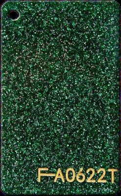 Grüner Emerald Glitter Acrylic Sheets Impact-Widerstand einfach zu säubern