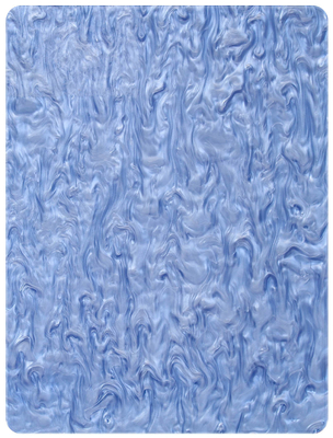 1/8 In Light Blue Pearl Marbling Cast Acrylic Sheet Home Furniture