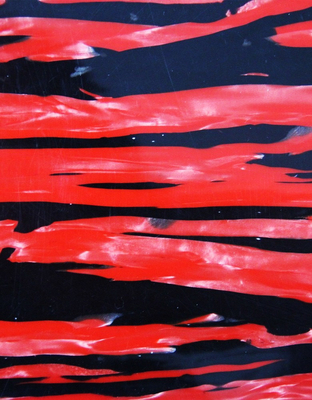 Rotes schwarzes gestreiftes 0.2-4mm Zelluloid-Blatt für Gitarren-Auswahl-Akkordeons Art Decor