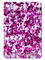 Funkeln-Acryl 3D Bling annoncierend purpurrotes, bedeckt zurechtgeschnitten